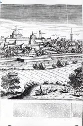 A Section of a Map of Milan, 1640